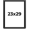 PosterPalooza | Flat Black Picture Frame - UV Acrylic, Foam Board Backing, Hanging Hardware - 2 of 4