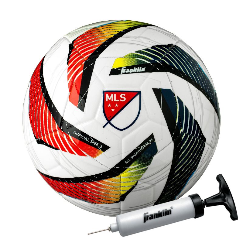 Franklin Sports MLS Tornado Youth Soccer Ball with Air Pump, 1 of 5