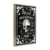 Stupell Industries Dead & Breakfast Spooky Skull Floating Frame Canvas Art, Brown, 21" x 31" - 2 of 4