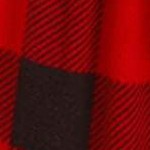 red black buffalo plaid - hacci fabric