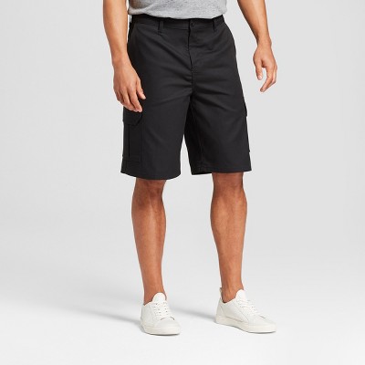 black work cargo shorts