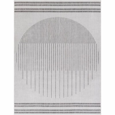 Mark & Day Struble 5'3"x7' Rectangle Woven Indoor and Outdoor Area Rugs Light Gray: Modern Stain-Resistant Polypropylene