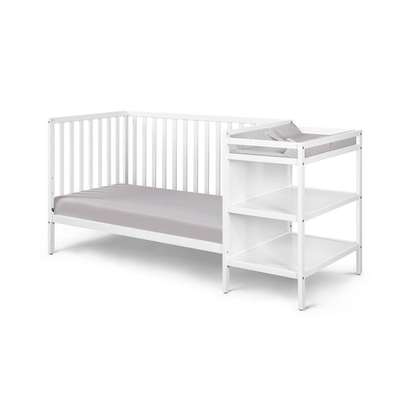 Suite Bebe Palmer 3-in-1 Convertible Island Crib and Changer Combo - White, 6 of 9