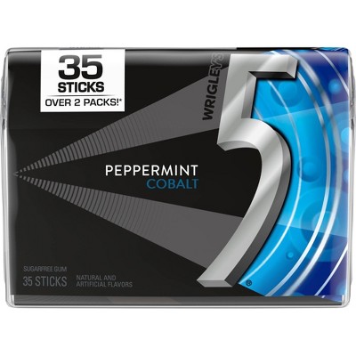 Wrigley's 5 Peppermint Cobalt Sugarfree Gum - 35ct