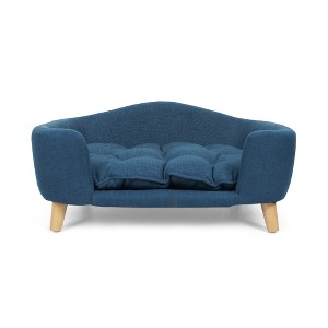 Ridstar 30.25 in. W Pet Sofa Bed with Backrest For Small Dogs-Navy Blue - 1 of 4