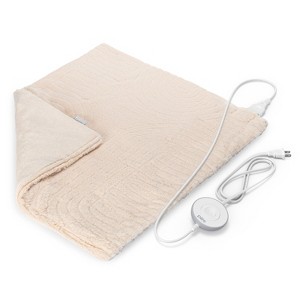 Pure Enrichment Pure Radiance Ultra-Wide Luxury Heating Pad - 20" x 24" - Golden Sands - 1 of 4