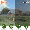 LAOTIES Large Walk in Metal Chicken Coop,Outdoor Poultry Cage with Waterproof UV Cover,9Ft x 24Ft x 6Ft - 4 of 4