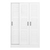 LOVMOR 3-Door Shutter Wardrobe with shelves - 4 of 4