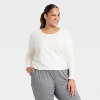 Women's Ribbed Side-Cinch Long Sleeve Top - All In Motion™