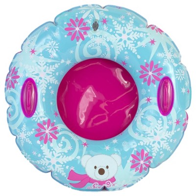 Sophia's - 18" Doll - Winter Snowflake Inflatable Snow Tube - Light Blue