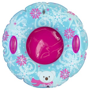 Sophia's - 18" Doll - Winter Snowflake Inflatable Snow Tube - Light Blue - 1 of 2