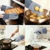 REGALWOVEN Silicone Thick Cotton Lining Heat Resistant Oven Mitts 12.8 x 7.5 Inch Set of 2 - 2 of 4