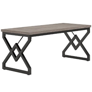 Resenkos Computer Desk, Gaming Desk,63" Executive Desk, Large Computer Desk for Home Office,Gray - 1 of 3