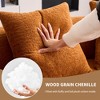 NicBex Modern Chenille Upholstered Curved Loveseat Sofa Couch with 3 Pillows,2-Seater Futon Couch Sofa for Living Room,Bedroom - 4 of 4
