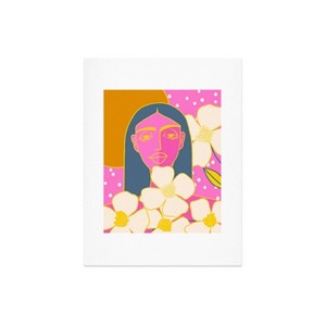 Deny Designs Maritza Lisa A Girl And Her Flowers Framed Art Print - 1 of 4