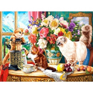 Sunsout Family Cats 500 pc Jigsaw Puzzle 42987 - 1 of 4