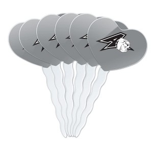UNC Asheville Secondary Logo Heart Love Cupcake Picks Toppers Decoration Set of 6 - 1 of 4
