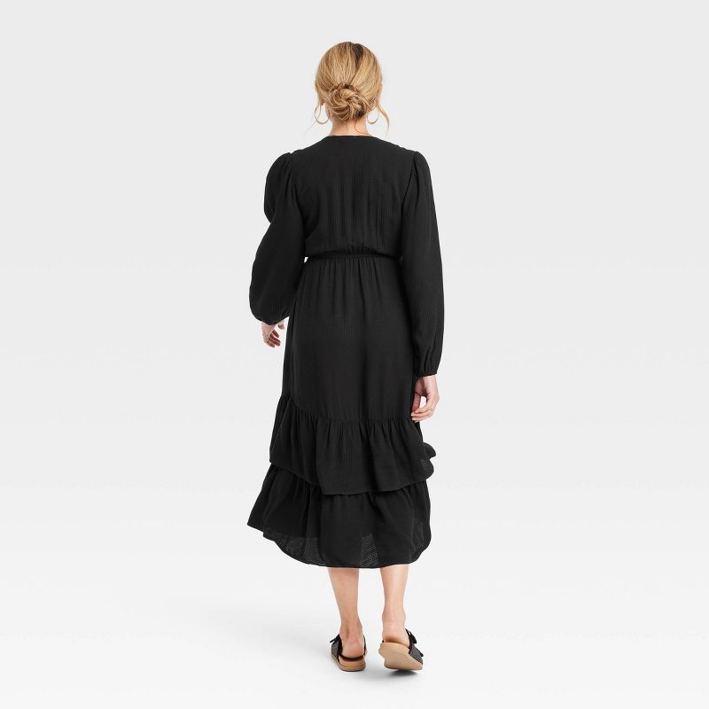 Women's Long Sleeve Wrap Dress - Knox Rose™, 3 of 5