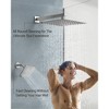 YAWWALK Thermostatic 7-Spray Shower System with Hand Shower, Wall Mount, 12" and 6", 2.5 GPM, Brushed Nickel (Valve Included) - 3 of 4