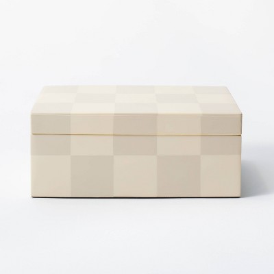 Small Checkered Resin Box - Threshold™ designed with Studio McGee
