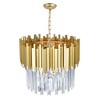 CWI Lighting,Deco 4 Light Down Chandelier With Medallion Gold Finish - 2 of 4