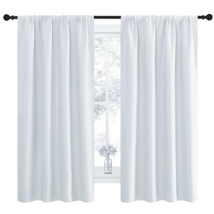 NICETOWN Blackout Curtains Rod Pocket Thermal Insulated Privacy Drapes (2 Panels) - 1 of 4