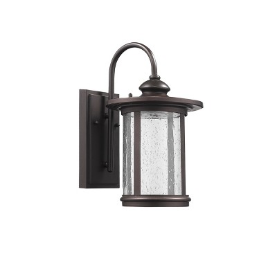 Chloe Lighting Cole Transitional Led Rubbed Bronze Outdoor Wall Sconce 13" Height