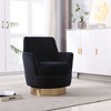 Racxily Swivel Barrel Chair, Swivel Accent Chairs Armchair for Living Room, Reading Chairs for Bedroom Comfy, Round Barrel Chairs - 3 of 4