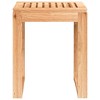 vidaXL Bathroom Stool 15.7 in.x11.8 in.x18.1 in. Solid Wood Walnut - 3 of 4