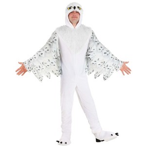 HalloweenCostumes.com Adult Plush White Owl Costume | Adult Costumes - 1 of 4