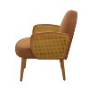 CAVINAS Mid-century Accent Chair with Rattan Armrests Lounge Chair with Wooden Legs for Living Room - 2 of 4