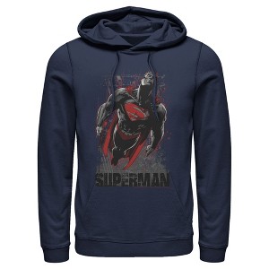 Men's Superman Flight Looking On Pull Over Hoodie - 1 of 3