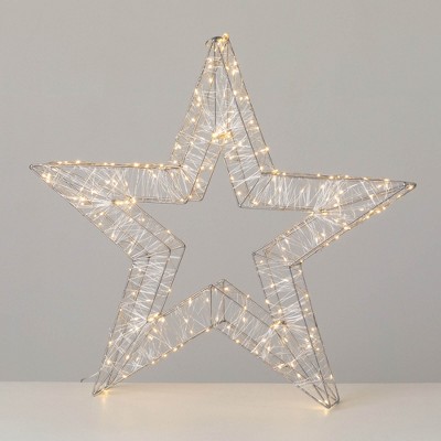 32"H Sullivans Christmas Large Silver Lighted Star, Silver