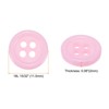 Unique Bargains Resin Craft Snap Round Flat 4-Hole Sewing Buttons 50 Pcs - 2 of 4