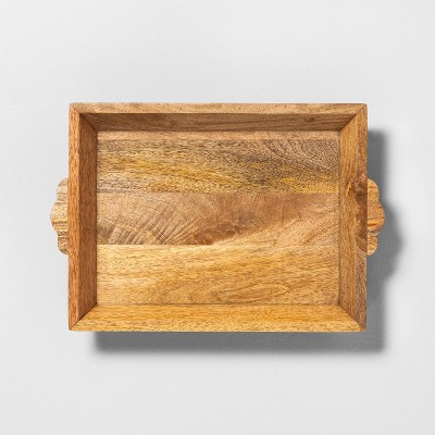 11" x 16" Carved Wood Tray - Hearth & Hand™ with Magnolia
