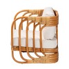 bali & pari Corsa Modern Bohemian Natural Rattan Arm Chair - 4 of 4