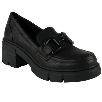 GC Shoes Caesar Heeled Platform Loafers