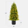 Best Choice Products Pre-Lit Potted Flocked Christmas Tree, Realistic Artificial Décor, w/ Twinkling White & Multi LEDs - 2 of 4