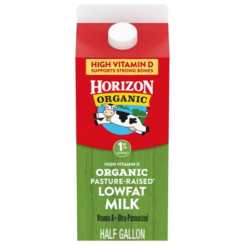 Horizon Organic 1% Lowfat High Vitamin D Milk - 0.5gal - image 1 of 4