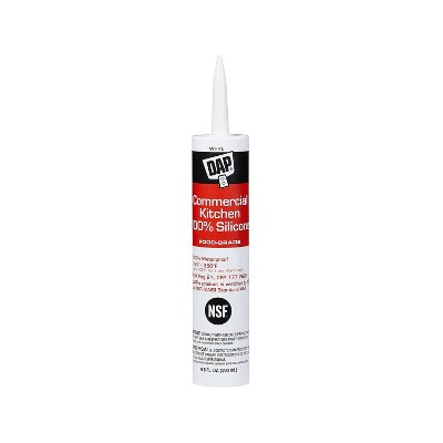 Dap Commercial Kitchen Silicone Sealant 9.8 Fl. Oz. White (7079808656)