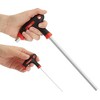 Built Industrial 14 Piece T Handle Allen Wrench Set, 7 SAE and 7 Metric Hex Key Set, Red and Black - 3 of 4