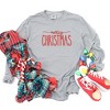 Simply Sage Market Women's Embroidered Merry Christmas Long Sleeve Garment Dyed Tee - 3 of 4