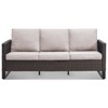 Buenhomino Outdoor Patio Furniture - Wicker Sofa with Removable Cushion, 3 Seater Rattan Couch with Deep Seat for Balcony Deck Backyard - 4 of 4