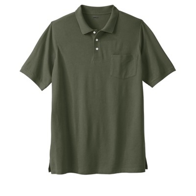Liberty Blues by KingSize Men's Big & Tall Longer-Length Shrink-Less Piqué Polo