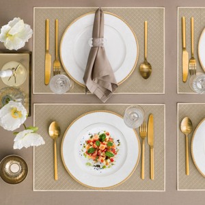 Togas Fernando Gold Placemat Rectangular - 1 of 4