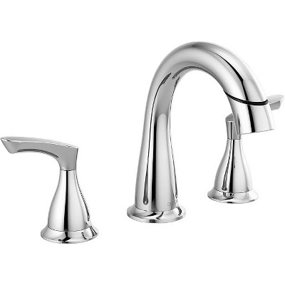 Mixxidea Bathroom Faucet, Widespread Bathroom Faucet 3 Hole with Pull Down Sprayer Chrome