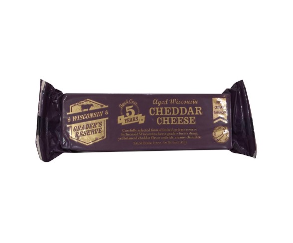 Wisconsin Grader's Reserve 5 Years Aged Wisconsin Cheddar Cheese - 5oz