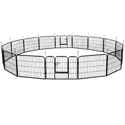 Yaheetech 24"H 16-Panel Large Dog Playpen for Outdoor Indoor
