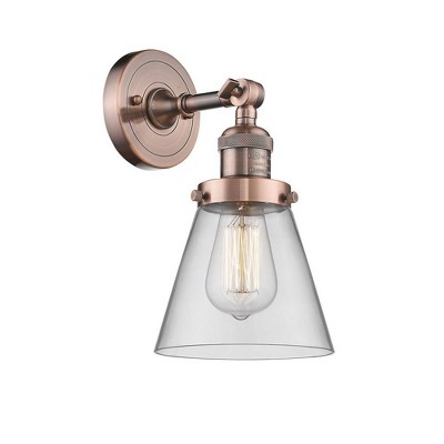 Cone - 1 Light Wall Sconce In Industrial Style-10 Inches Tall and 6.25 Inches Wide