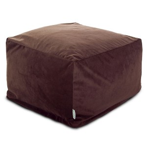 Majestic Home Goods,Ottoman Pouf Faux Suede - 1 of 4